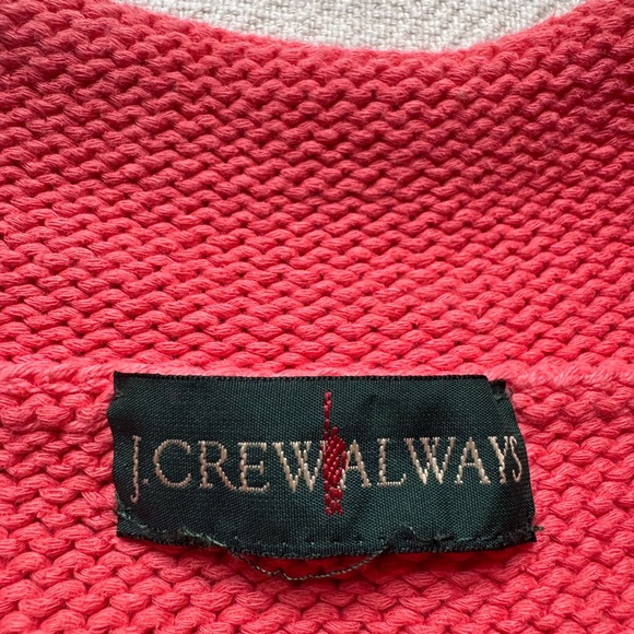 JCREW Always 1988 Oarsman Rollneck Coral Pink Cotton Sweater XL - Picture 5 of 5